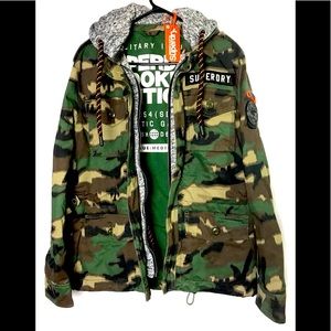 Superdry camouflage military jacket (brand new)